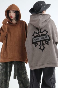 INSstudios Oracle Velour Pullover - Y2K Summer, 90s Grunge, Retro Style, Y2K Club & Party Out