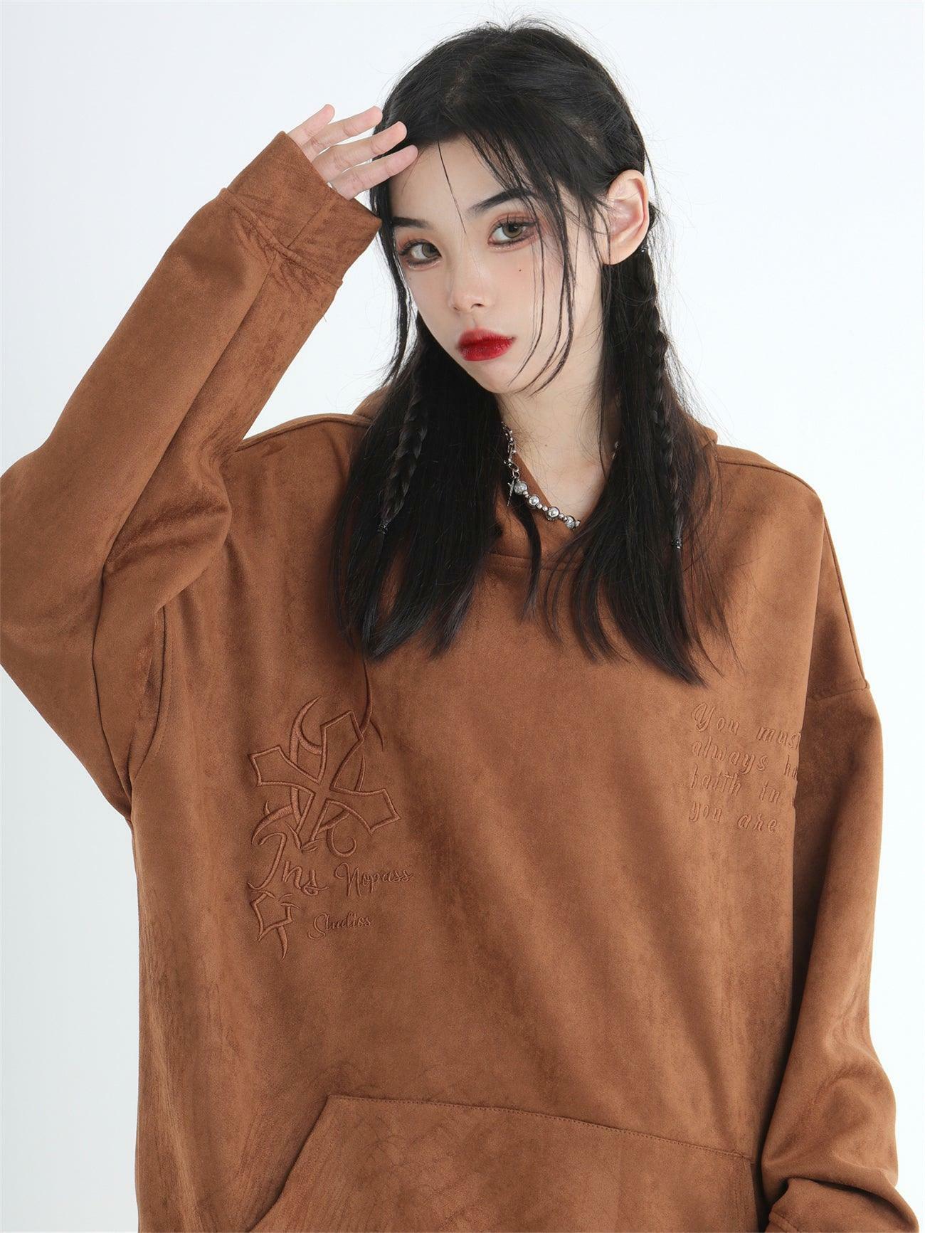 INSstudios Oracle Velour Pullover - Y2K Summer, 90s Grunge, Retro Style, Y2K Club & Party Out