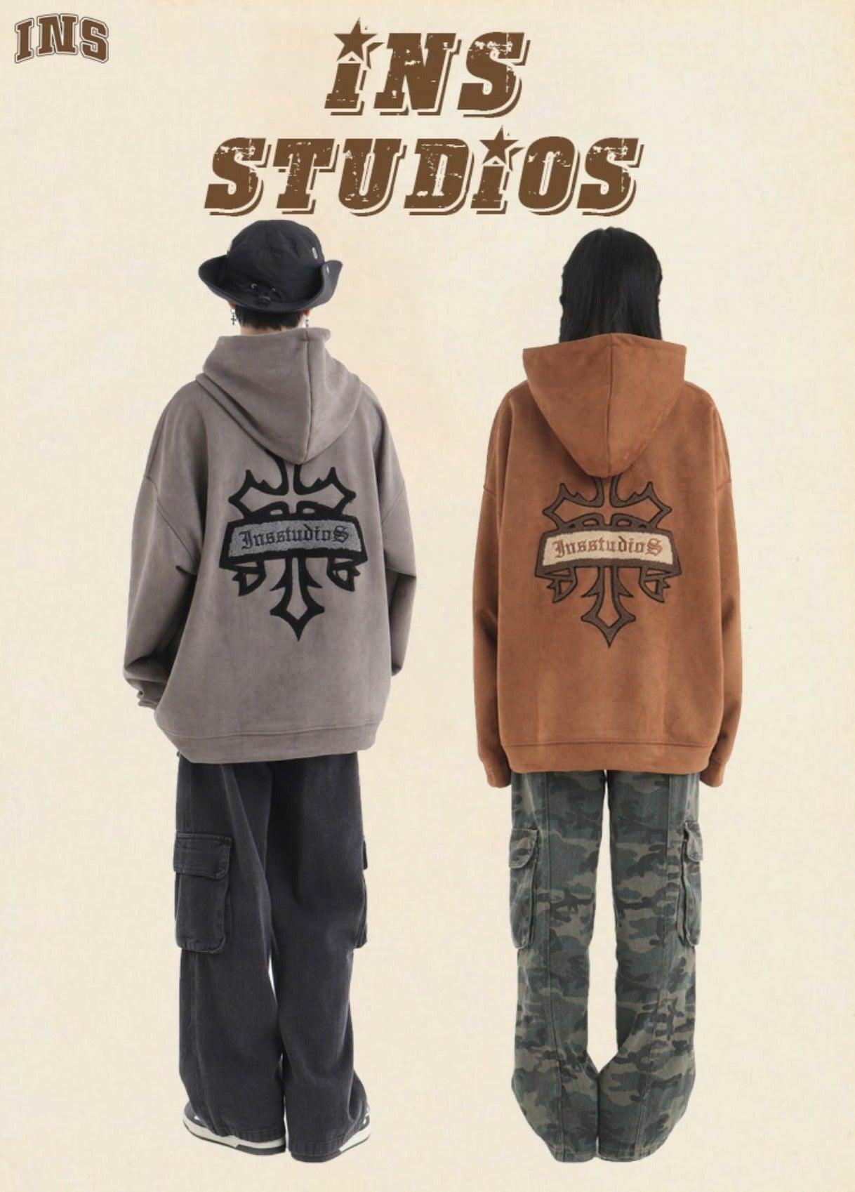 INSstudios Oracle Velour Pullover - Y2K Summer, 90s Grunge, Retro Style, Y2K Club & Party Out