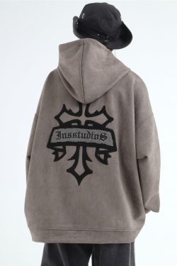 INSstudios Oracle Velour Pullover - Y2K Summer Grunge, 90s Retro, Pastel Goth, Y2K Club Outfit