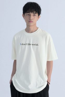 Introvert Tee - Y2K Summer Grunge, 90s Retro, Pastel Goth, Hip Hop Fashion for Women
