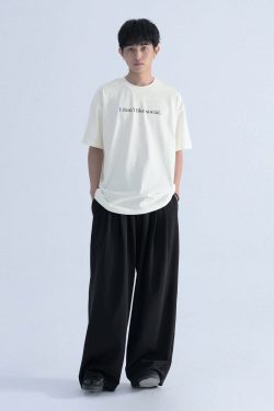 Introvert Tee - Y2K Summer Grunge, 90s Retro, Pastel Goth, Hip Hop Fashion for Women