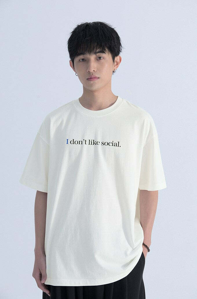 Introvert Tee - Y2K Summer Grunge, 90s Retro, Pastel Goth, Hip Hop Fashion for Women