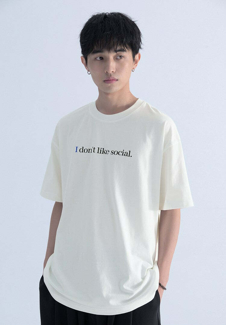 Introvert Tee - Y2K Summer Grunge, 90s Retro, Pastel Goth, Hip Hop Fashion for Women