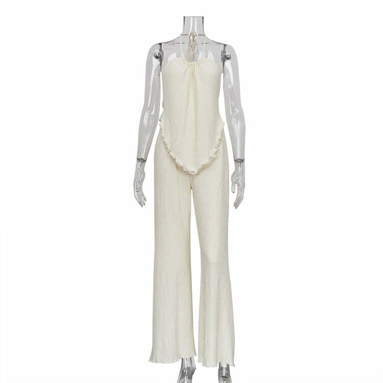 Isela Pleated Pant Set - Y2K Summer Outfit, 90s Fashion, Grunge, Retro Style, Y2K Club & Party
