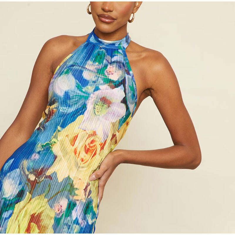 Isobel Floral Maxi Dress - Y2K Summer Outfit, 90s Fashion, Grunge, Retro Style, Pastel Goth