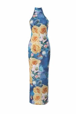 Isobel Floral Maxi Dress - Y2K Summer Outfit, 90s Fashion, Grunge, Retro Style, Pastel Goth