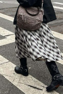 Ivie Pleated Midi Skirt - Y2K Summer Outfit, 90s Fashion, Grunge, Retro Style, Y2K Skirt