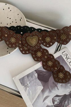Janice Retro Heart Belt - Y2K Grunge, 90s Fashion, Gothic Y2K, Pastel Goth, Y2K Party