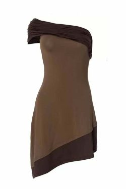 Jaxyn One Shoulder Mini Dress - Y2K Summer, 90s Grunge, Retro Party, Pastel Goth, Y2K Club