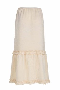 Jaylei Satin Midi Skirt - Y2K Summer, 90s Fashion, Grunge, Retro, Pastel Goth, Y2K Party