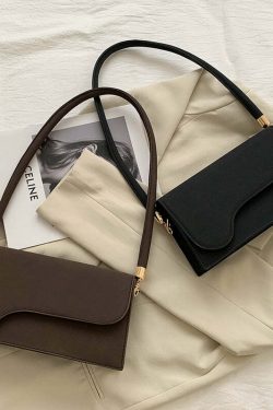 Jazelle Minimal Shoulder Bag - Y2K Summer, 90s Grunge, Retro Style, Y2K Party & Club Outfits