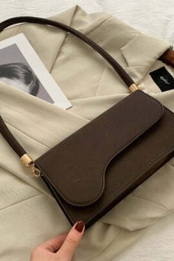 Jazelle Minimal Shoulder Bag - Y2K Summer, 90s Grunge, Retro Style, Y2K Party & Club Outfits