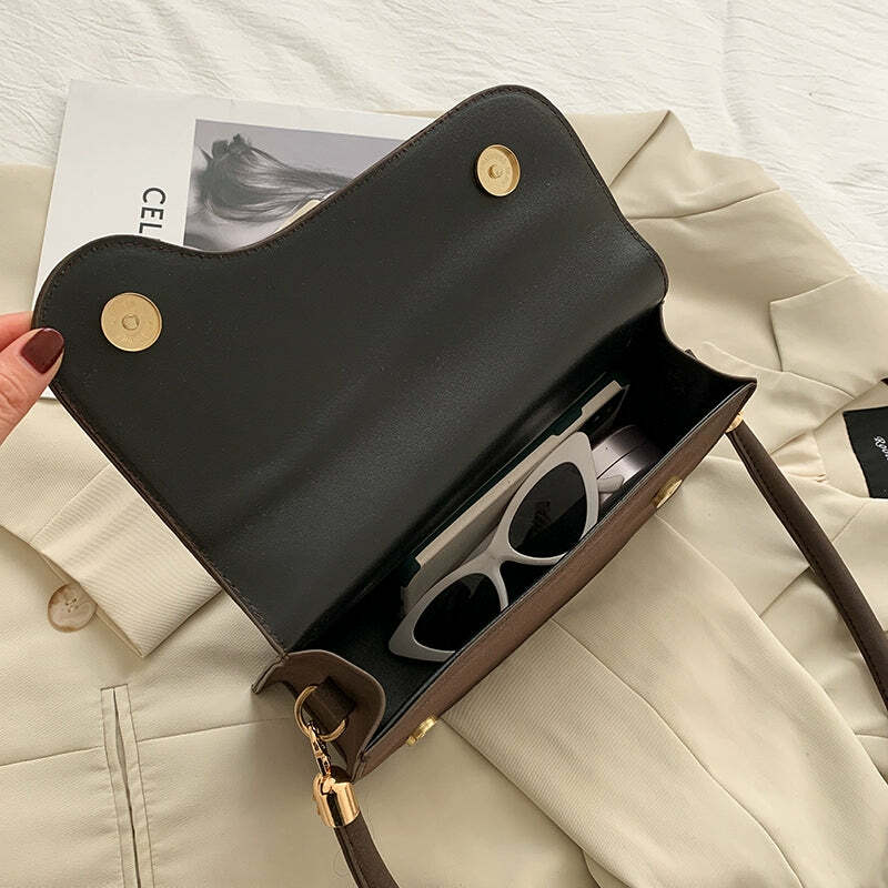 Jazelle Minimal Shoulder Bag - Y2K Summer, 90s Grunge, Retro Style, Y2K Party & Club Outfits