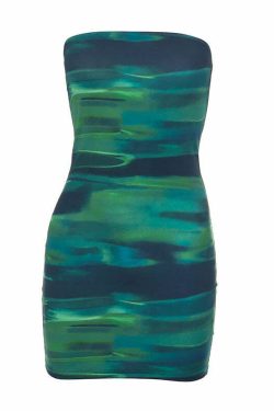 Jemma Strapless Mini Dress - Y2K Summer, 90s Grunge, Retro Party, Pastel Goth, Y2K Club Outfit