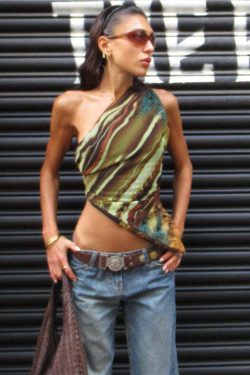 Jennie One Shoulder Top - Y2K Summer Grunge, 90s Retro, Pastel Goth, Y2K Party & Club Outfits