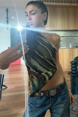 Jennie One Shoulder Top - Y2K Summer Grunge, 90s Retro, Pastel Goth, Y2K Party & Club Outfits