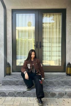 Jennie Retro College Jacket - Y2K Summer, 90s Fashion, Grunge, Y2K Party & Club Outfits