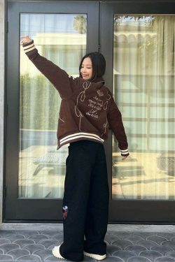 Jennie Retro College Jacket - Y2K Summer, 90s Fashion, Grunge, Y2K Party & Club Outfits