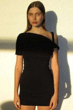 Jessa One Shoulder Mini Dress - Y2K Summer Outfit, 90s Fashion, Grunge, Retro Style, Y2K Party Look