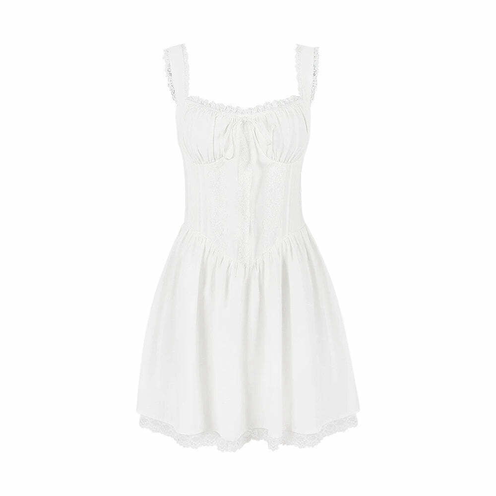 Jessia Corset Mini Dress - Y2K Summer, 90s Grunge, Retro Party, Gothic, Popstar, Pastel Goth Out