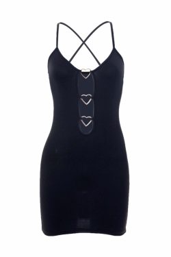 Jillian Basic Mini Dress - Y2K Summer Outfit, 90s Fashion, Grunge, Retro Style, Y2K Party Look