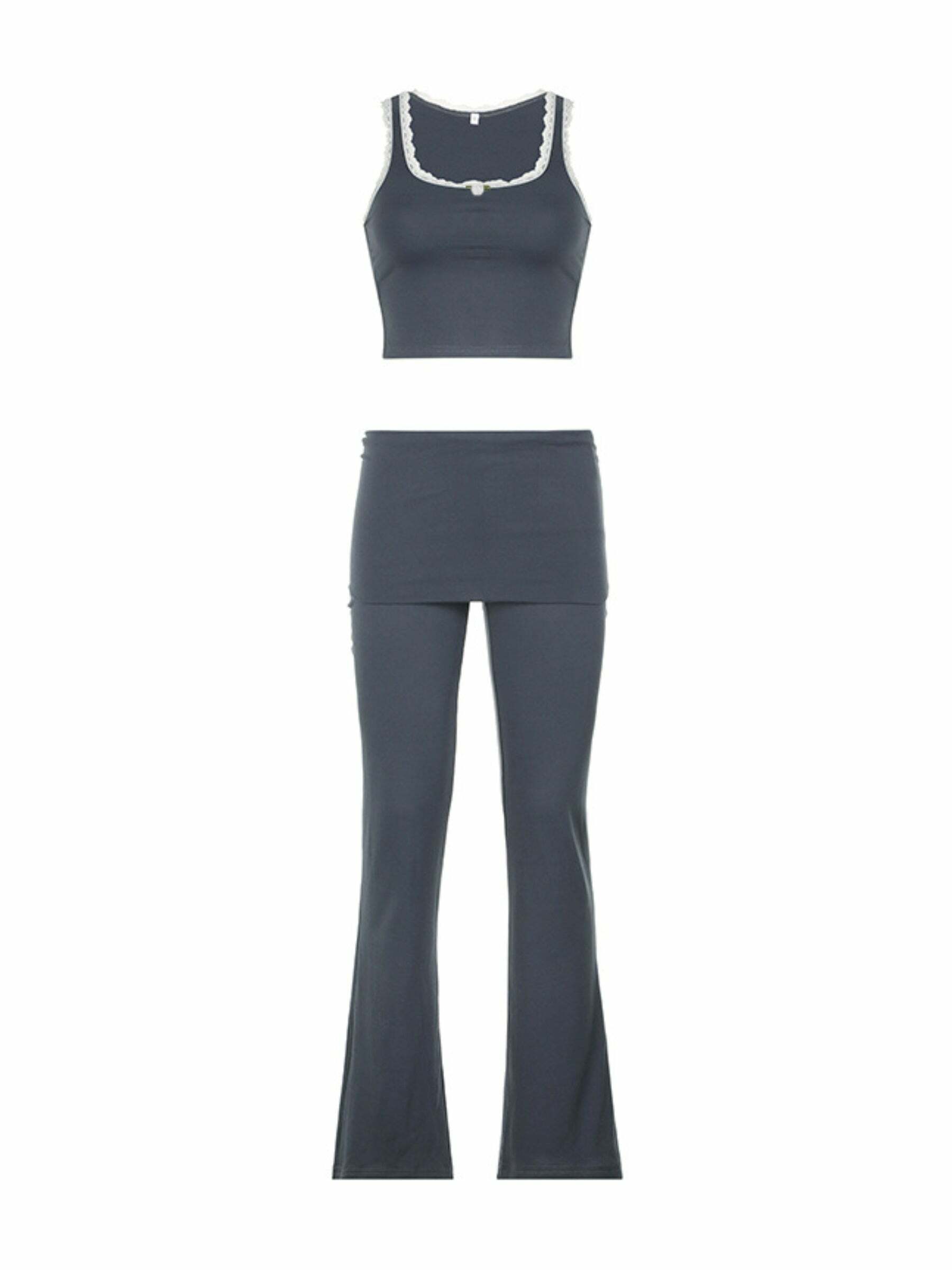 Johana Pants Set - Y2K Summer & 90s Grunge Outfit, Retro Style, Y2K Club & Party Fashion