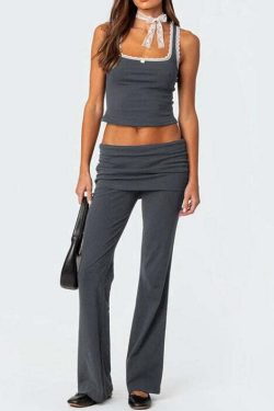 Johana Pants Set - Y2K Summer & 90s Grunge Outfit, Retro Style, Y2K Club & Party Fashion