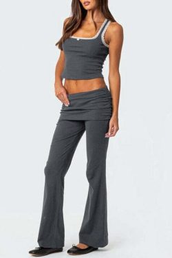 Johana Pants Set - Y2K Summer & 90s Grunge Outfit, Retro Style, Y2K Club & Party Fashion