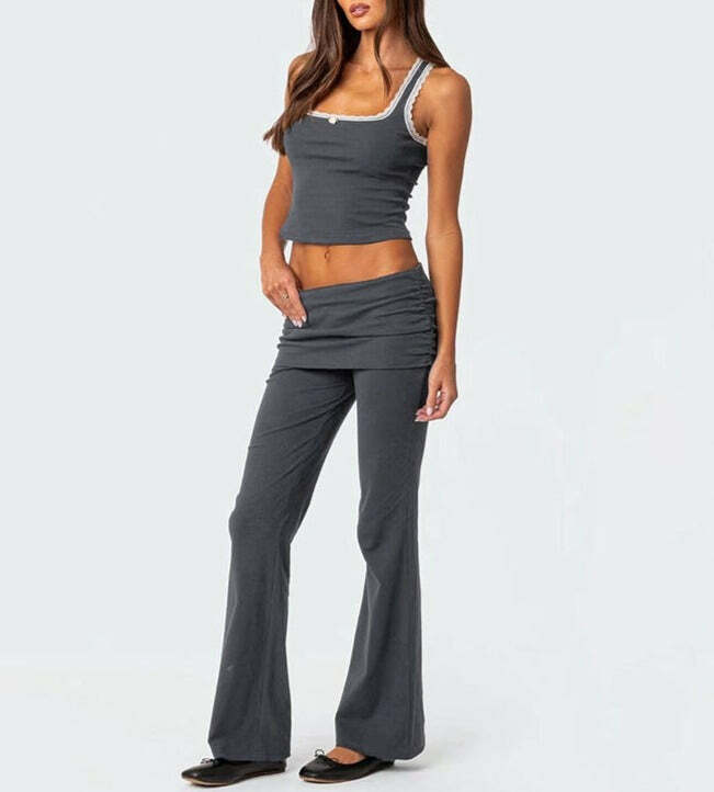 Johana Pants Set - Y2K Summer & 90s Grunge Outfit, Retro Style, Y2K Club & Party Fashion