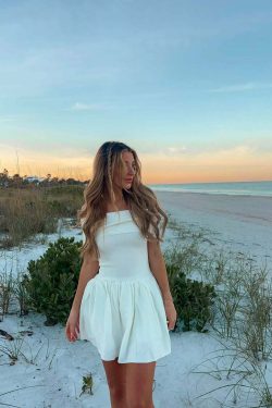 Josilyn Off Shoulder Mini Dress - Y2K Summer, 90s Fashion, Grunge, Retro, Party & Club Outfits