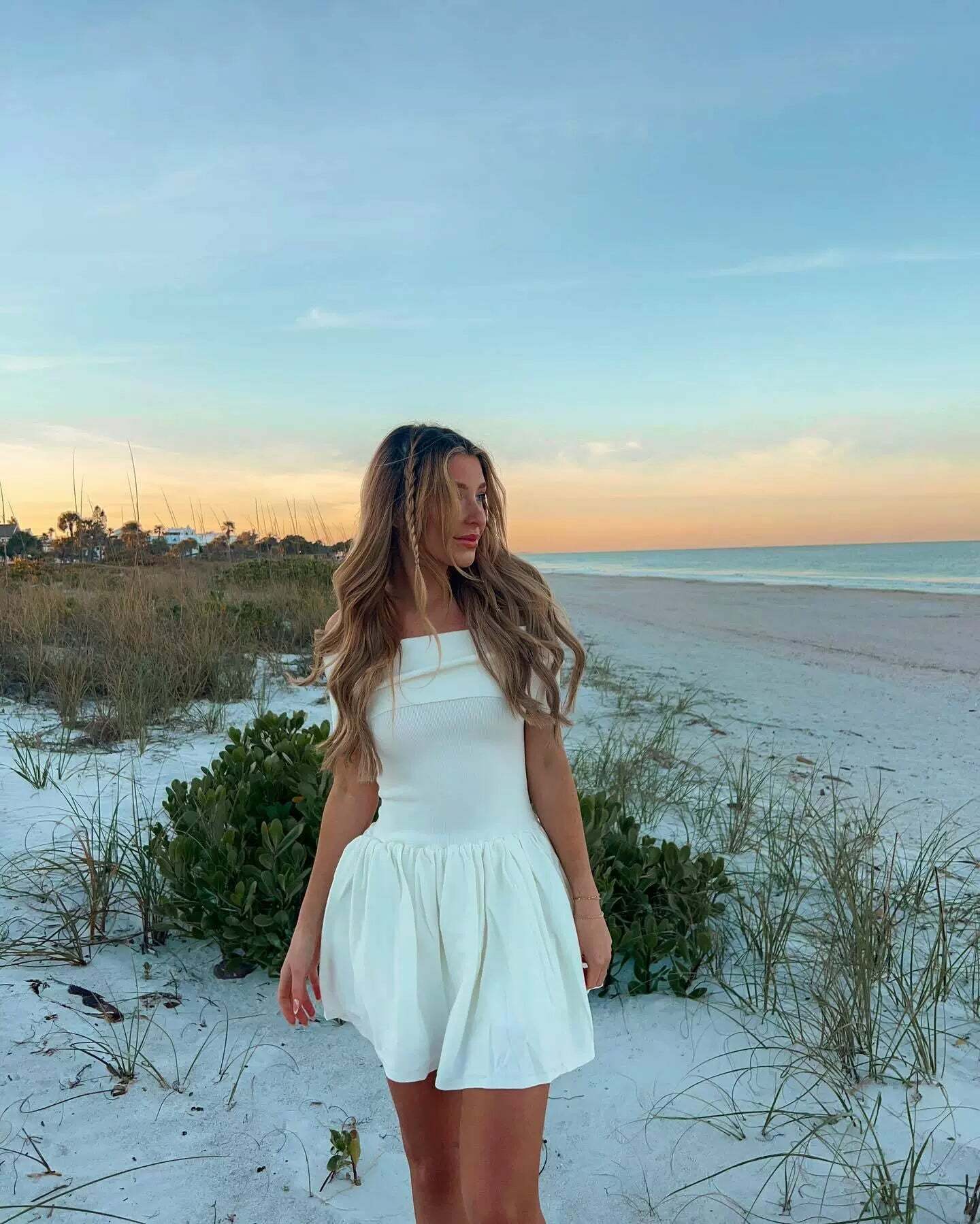Josilyn Off Shoulder Mini Dress - Y2K Summer, 90s Fashion, Grunge, Retro, Party & Club Outfits