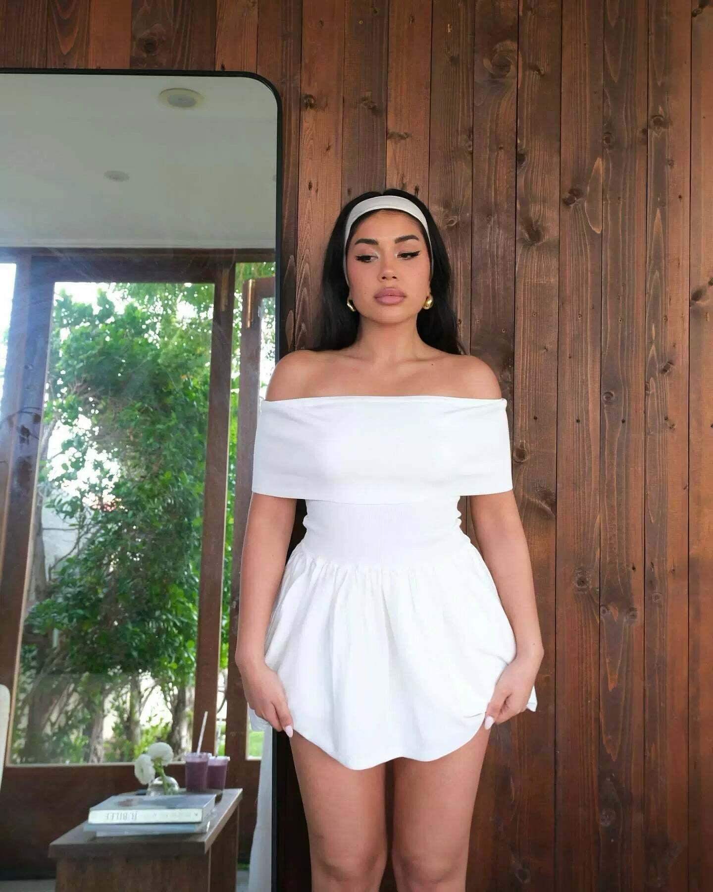 Josilyn Off Shoulder Mini Dress - Y2K Summer, 90s Fashion, Grunge, Retro, Party & Club Outfits