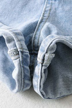 Jovi High Waist Denim Shorts - Y2K Summer Grunge, 90s Retro, Y2K Party & Club Outfits