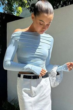 Jude Long Sleeve Top - Y2K Summer Grunge, 90s Retro, Pastel Goth, Y2K Club & Party Outfits