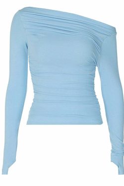 Jude Long Sleeve Top - Y2K Summer Grunge, 90s Retro, Pastel Goth, Y2K Club & Party Outfits