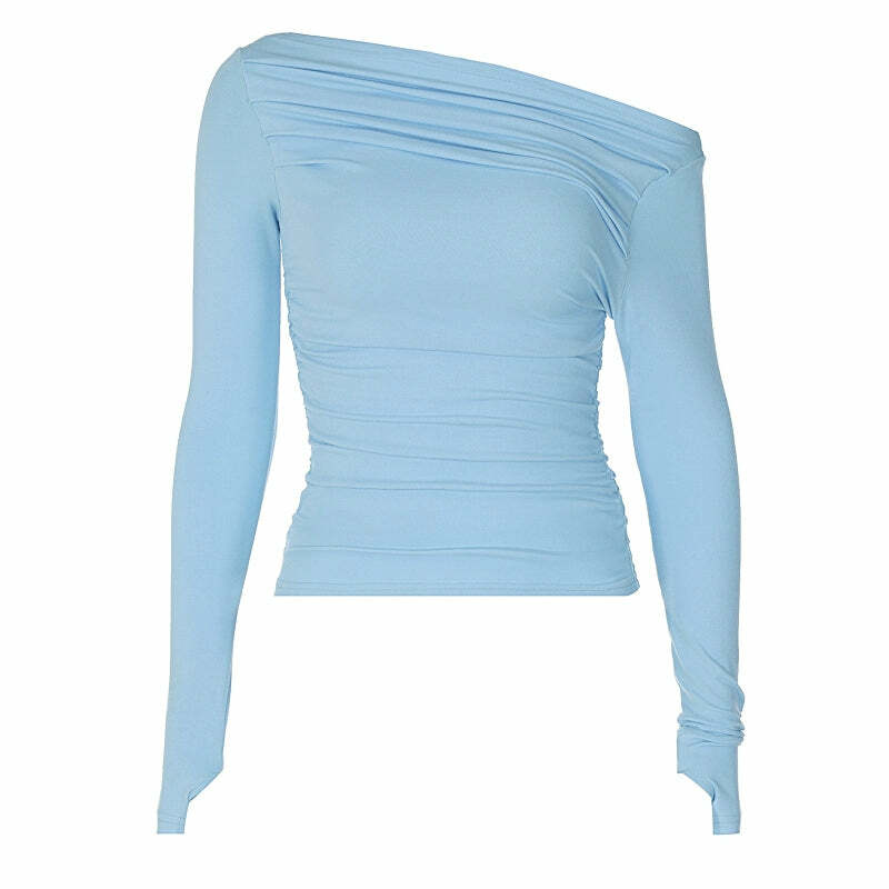 Jude Long Sleeve Top - Y2K Summer Grunge, 90s Retro, Pastel Goth, Y2K Club & Party Outfits