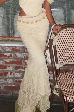 Jurnee Lace Maxi Skirt - Y2K Summer Grunge Outfit, 90s Fashion, Retro Style, Gothic Y2K Vibes