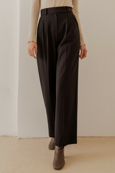 JUSTONE Trendy Tab Wide Slacks - Y2K Summer, 90s Grunge, Retro Style, Y2K Club & Party Out