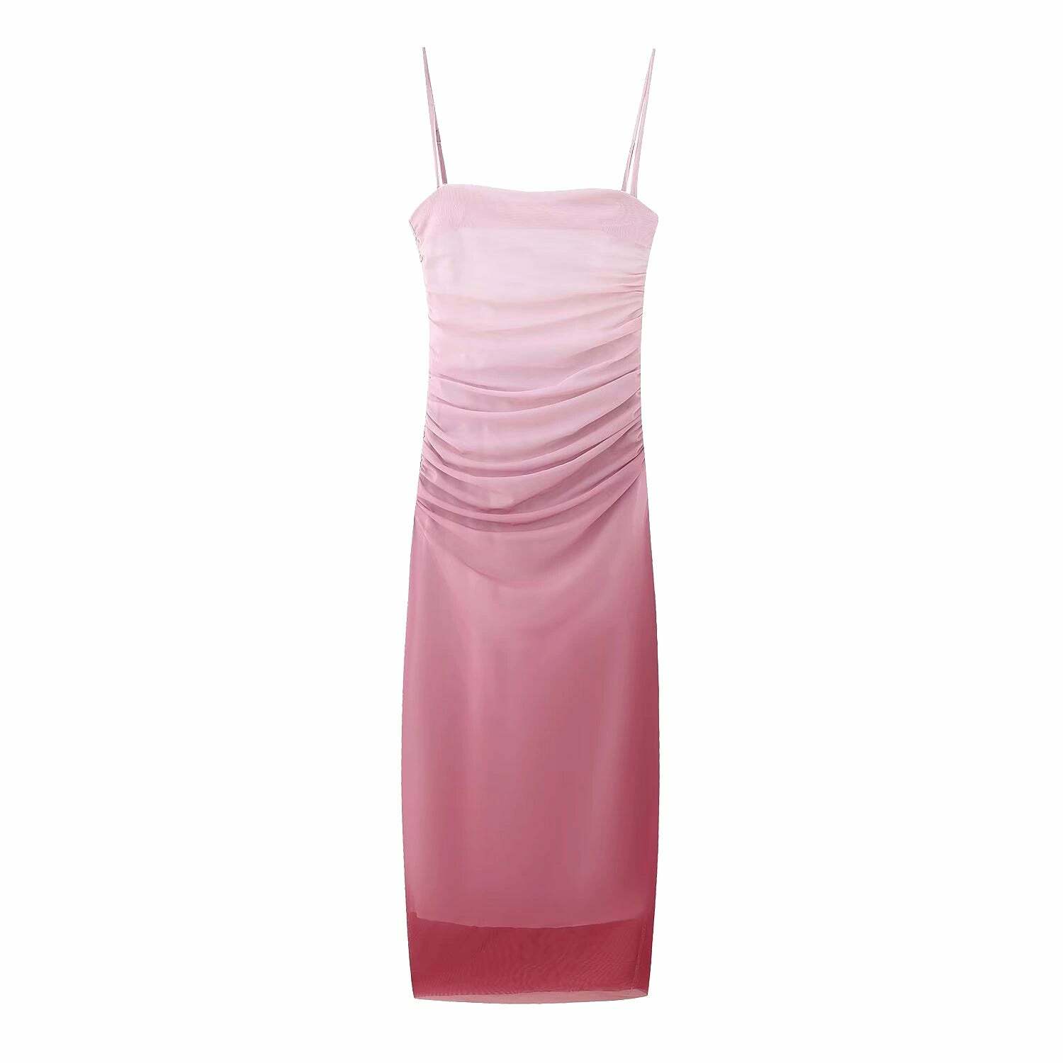 Kaari Mesh Maxi Dress - Y2K Summer Grunge, 90s Retro, Pastel Goth, Y2K Party & Club Outfits