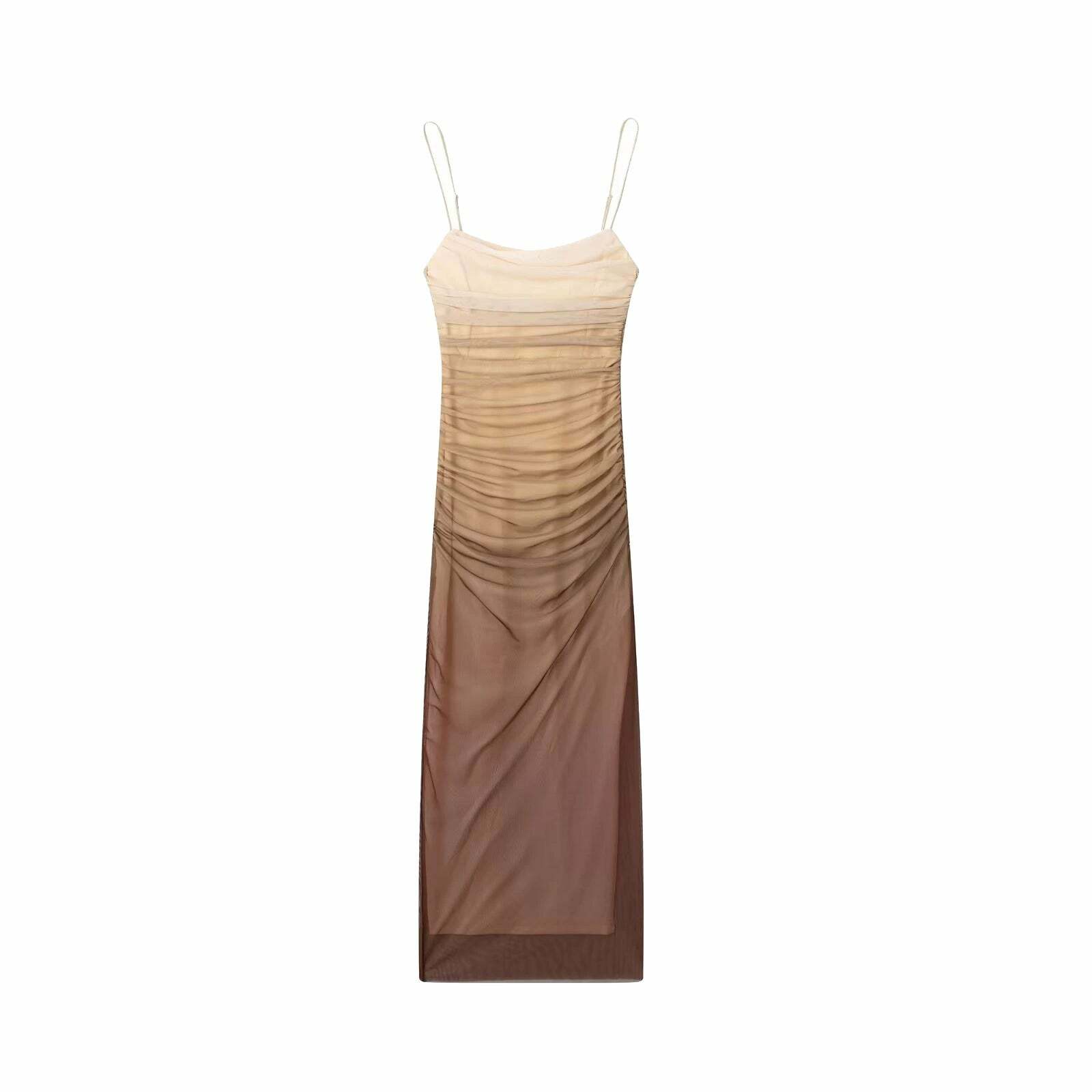 Kaari Mesh Maxi Dress - Y2K Summer Grunge, 90s Retro, Pastel Goth, Y2K Party & Club Outfits