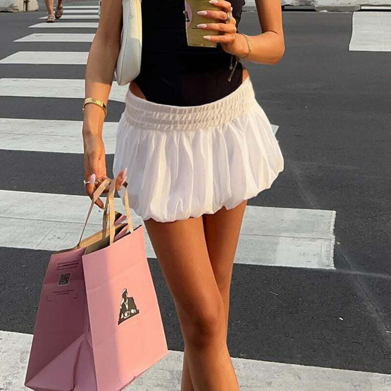 Kaiya Y2K Mini Skirt - 90s Grunge, Retro Summer Outfit, Pastel Goth, Y2K Party Fashion