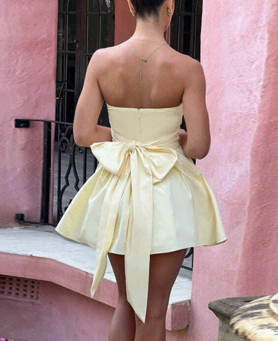 Kalee Balloon Skirt Mini Dress - Y2K Summer, 90s Fashion, Grunge, Retro, Pastel Goth, Y2K