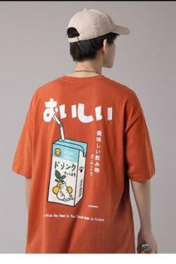 Kanji Juice Box Tee - Y2K Summer Grunge, 90s Retro, Pastel Goth, Y2K Popstar, Baby Te