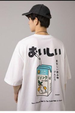 Kanji Juice Box Tee - Y2K Summer Grunge, 90s Retro, Pastel Goth, Y2K Popstar, Baby Te