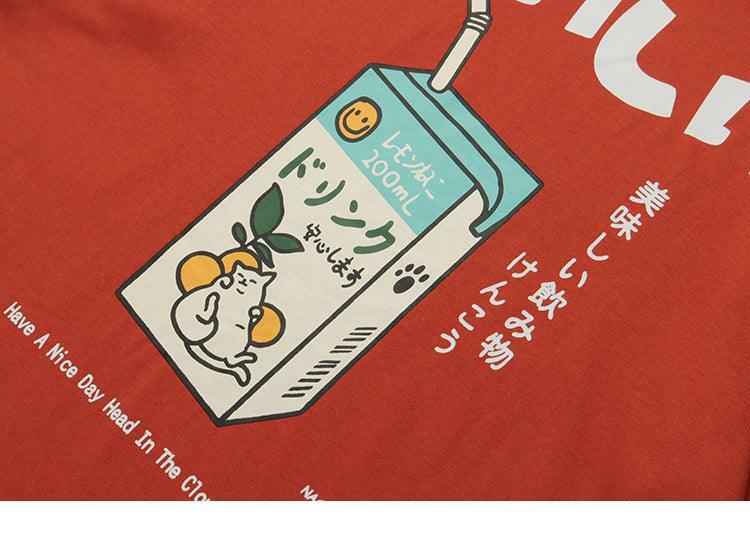 Kanji Juice Box Tee - Y2K Summer Grunge, 90s Retro, Pastel Goth, Y2K Popstar, Baby Te