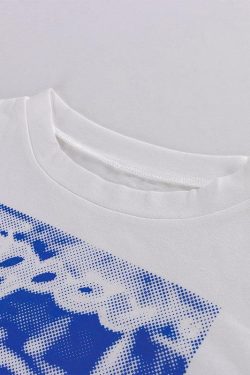 Kara Y2K 90s Graphic Print Sleeved T-Shirt - Retro Grunge Summer Outfit, Y2K Fashion Top