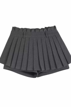 Kari Pleated Short Skirt - Y2K Summer Grunge Outfit, 90s Fashion, Retro Goth Style