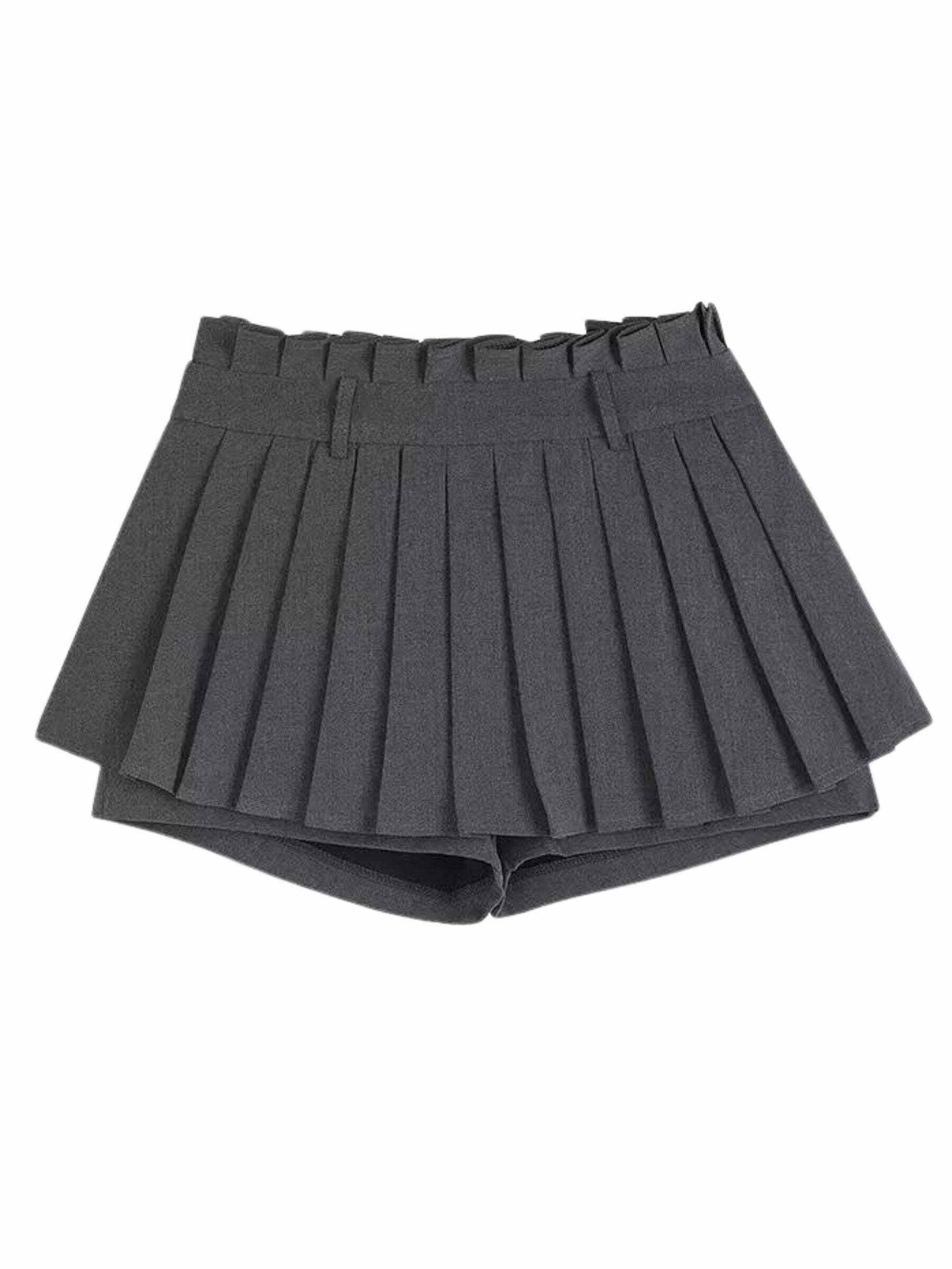Kari Pleated Short Skirt - Y2K Summer Grunge Outfit, 90s Fashion, Retro Goth Style