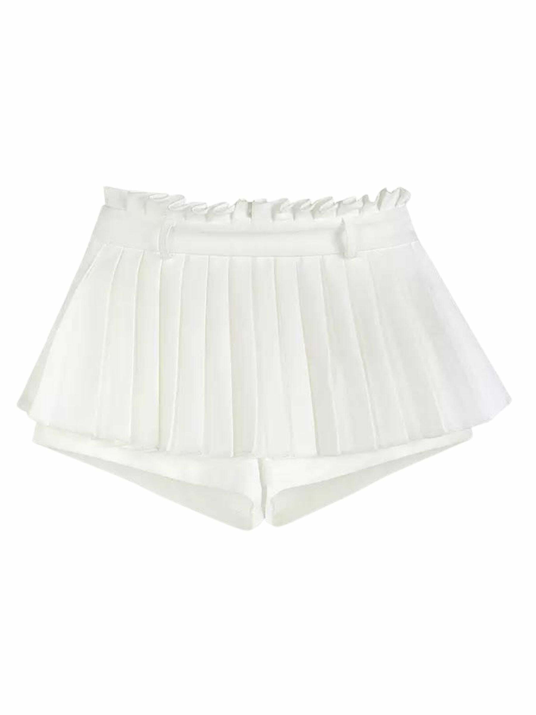Kari Pleated Short Skirt - Y2K Summer Grunge Outfit, 90s Fashion, Retro Goth Style